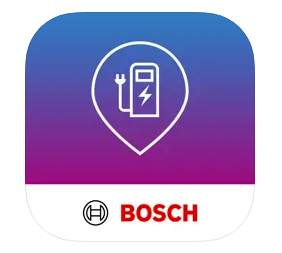 Logo der Ladekarte von Bosch Charge My EV