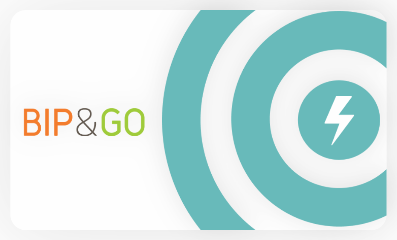 Logo der Ladekarte von Bip & Go
